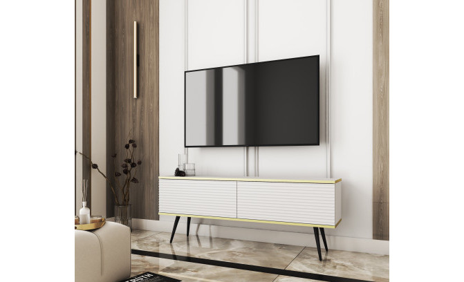 Настенная тумба ORO MDF RTV 135 Bialy + на ножках